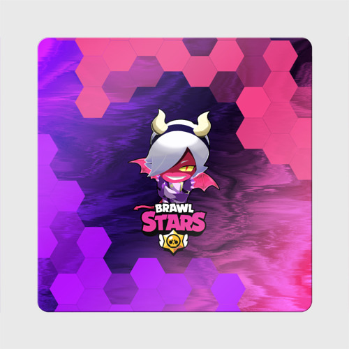 Магнит виниловый Квадрат Brawl Stars trixie Colette