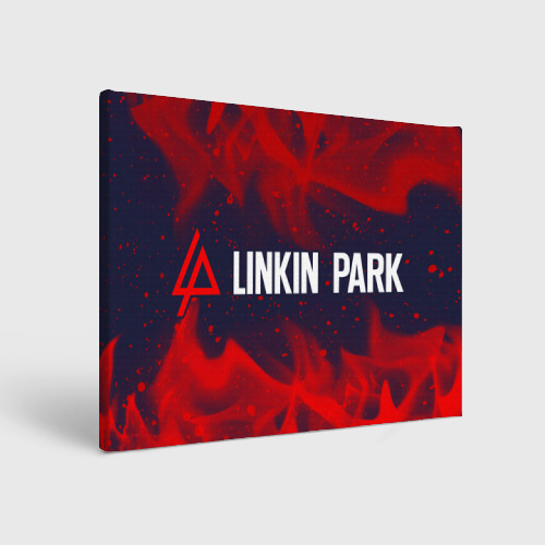 Холст прямоугольный LINKIN PARK / ЛИНКИН ПАРК, цвет 3D печать