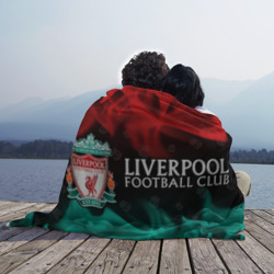 Плед с принтом Liverpool Ливерпуль для любого человека, вид спереди №3. Цвет основы: 3d (велсофт)