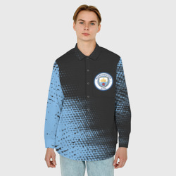 Мужская рубашка oversize 3D Manchester city Манчестер Сити - фото 2