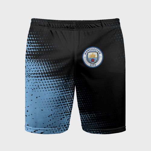 Мужские шорты спортивные Manchester city Манчестер Сити, цвет 3D печать