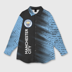 Мужская рубашка oversize 3D Manchester city Манчестер Сити