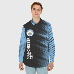 Мужская рубашка oversize 3D Manchester city Манчестер Сити - фото 2