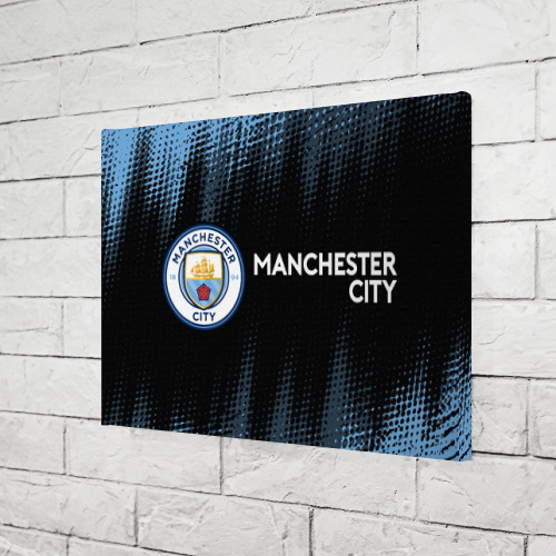 Холст прямоугольный Manchester city Манчестер Сити, цвет 3D печать - фото 3