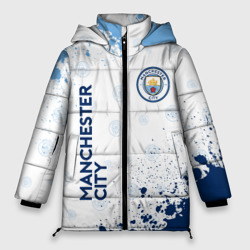 Женская зимняя куртка Oversize Manchester city Манчестер Сити