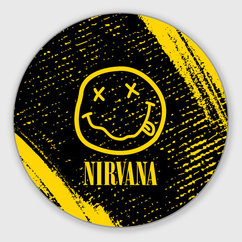 Круглый коврик для мышки Nirvana Нирвана