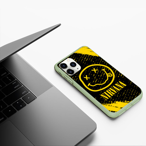 Чехол для iPhone 11 Pro матовый Nirvana Нирвана, цвет салатовый - фото 5