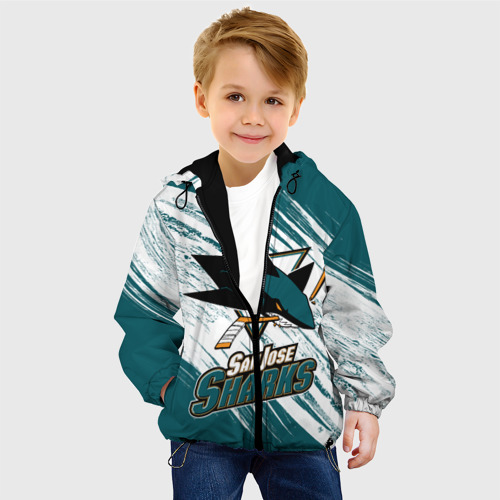 Детская куртка 3D Сан-Хосе Шаркс, цвет черный - фото 3