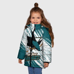 Зимняя куртка для девочек 3D Сан-Хосе Шаркс - фото 2