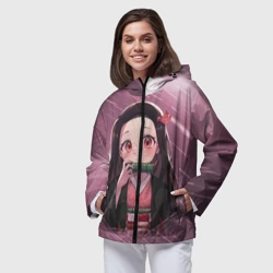 Женская ветровка 3D Незуко Камадо - фото 2