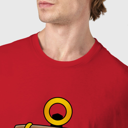 Мужская футболка хлопок Медный всадник, цвет красный - фото 6