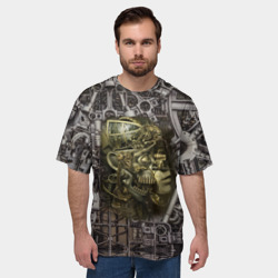 Мужская футболка oversize 3D Механизмы - фото 2