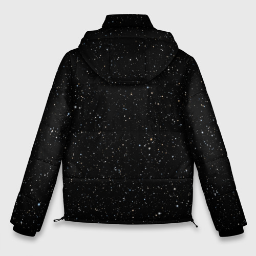 Мужская зимняя куртка 3D Космос, цвет черный - фото 2