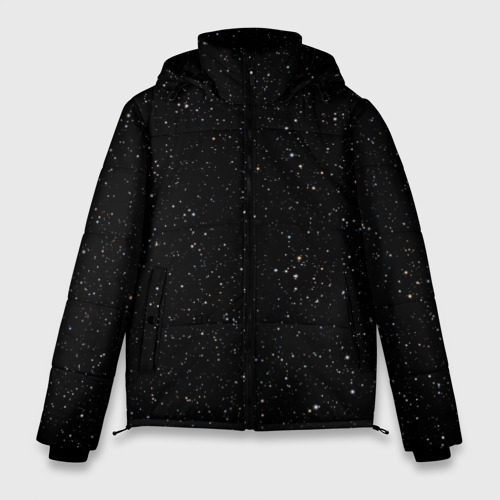 Мужская зимняя куртка 3D Космос, цвет черный
