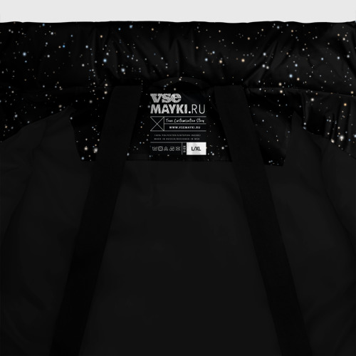 Мужская зимняя куртка 3D Космос, цвет черный - фото 7