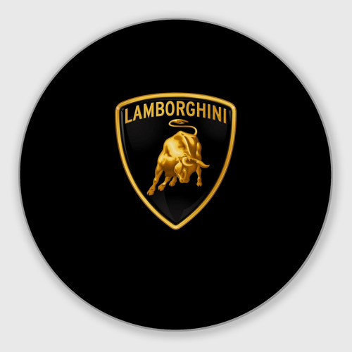 Круглый коврик для мышки Lamborghini