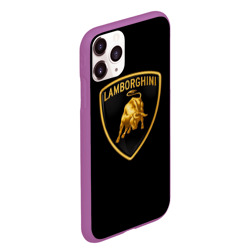 Чехол для iPhone 11 Pro Max матовый Lamborghini - фото 2