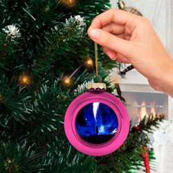 Ёлочный шар стеклянный/пластиковый Твое имя - фото 2