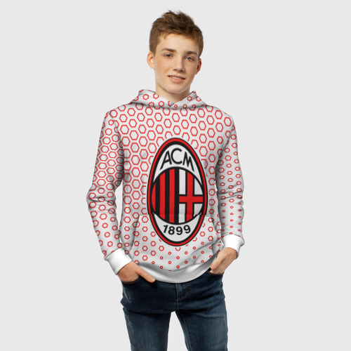 Детская толстовка 3D AC MILAN / МИЛАН - фото 6