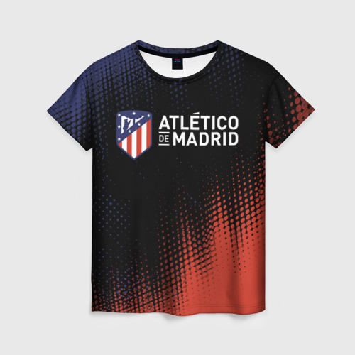 Женская футболка 3D Atletico Madrid Атлетико, цвет 3D печать