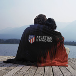 Плед с принтом Atletico Madrid Атлетико для любого человека, вид спереди №3. Цвет основы: 3d (велсофт)