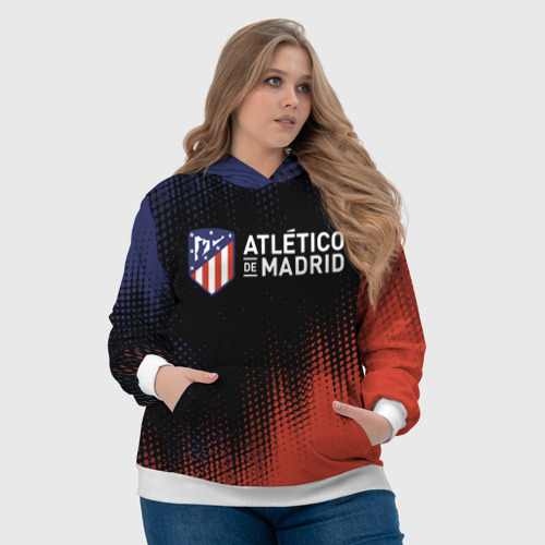 Женская толстовка 3D Atletico Madrid Атлетико, цвет 3D печать - фото 6