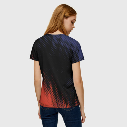 Женская футболка 3D Atletico Madrid Атлетико, цвет 3D печать - фото 4