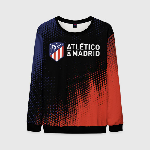 Мужской свитшот 3D Atletico Madrid Атлетико, цвет черный