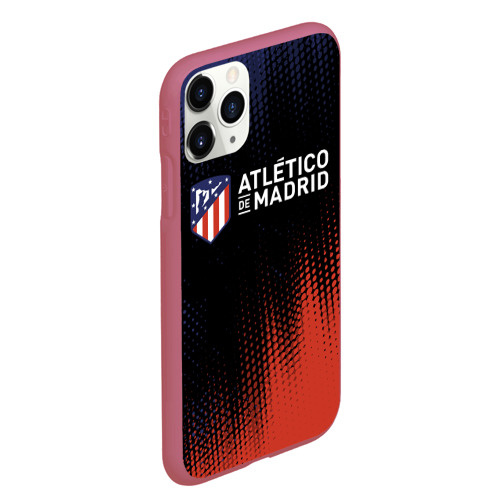 Чехол для iPhone 11 Pro Max матовый Atletico Madrid Атлетико, цвет малиновый - фото 3