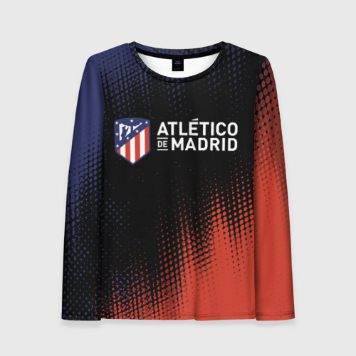 Женский лонгслив 3D Atletico Madrid Атлетико, цвет 3D печать