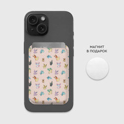 Картхолдер Magsafe магнитный Иви pokemon  паттерн  - фото 2