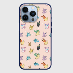 Чехол для iPhone 13 Pro Иви pokemon  паттерн 