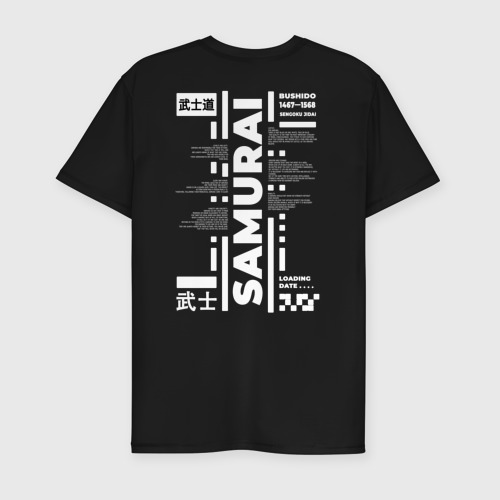 Мужская футболка хлопок Slim Кодекс самурая,бусидо,samurai, цвет черный - фото 2