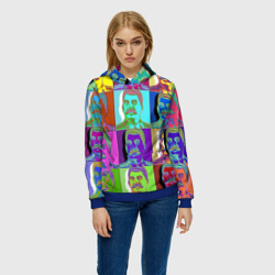 Женская толстовка 3D Stalin pop-art паттерн  - фото 2