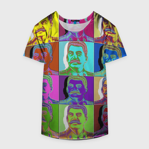 Накидка на куртку 3D Stalin pop-art, цвет 3D печать - фото 4