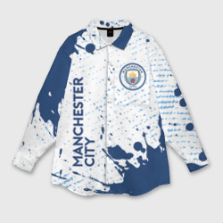 Мужская рубашка oversize 3D Manchester city Манчестер Сити