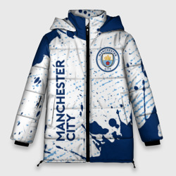 Женская зимняя куртка Oversize Manchester city Манчестер Сити