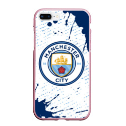 Чехол для iPhone 7Plus/8 Plus матовый Manchester city Манчестер Сити