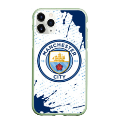 Чехол для iPhone 11 Pro матовый Manchester city Манчестер Сити