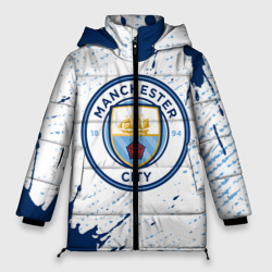 Женская зимняя куртка Oversize Manchester city Манчестер Сити