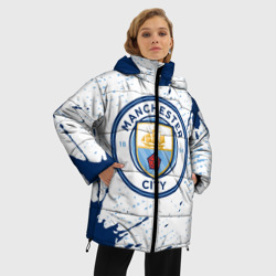 Женская зимняя куртка Oversize Manchester city Манчестер Сити - фото 2