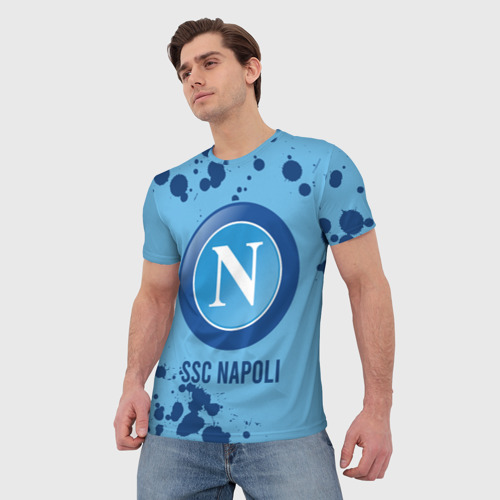 Мужская футболка 3D SSC NAPOLI / Наполи, цвет 3D печать - фото 3