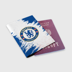 Обложка для паспорта матовая кожа Chelsea f.c. Челси - фото 2
