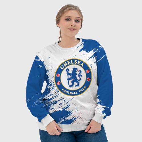 Женский свитшот 3D Chelsea f.c. Челси, цвет 3D печать - фото 6