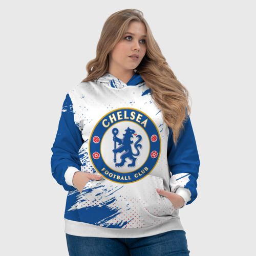 Женская толстовка 3D Chelsea f.c. Челси, цвет 3D печать - фото 6