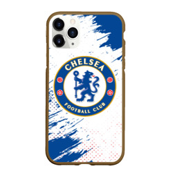 Чехол для iPhone 11 Pro Max матовый Chelsea f.c. Челси