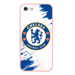 Чехол для iPhone 5/5S матовый Chelsea f.c. Челси