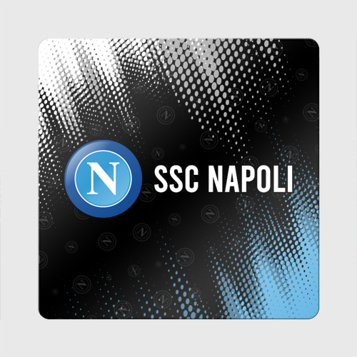 Магнит виниловый Квадрат SSC NAPOLI / Наполи