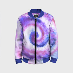 Детский бомбер 3D Tie-dye purple