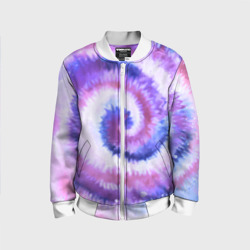 Детский бомбер 3D Tie-dye purple